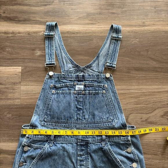 Vintage Calvin Klein Denim Overalls Men's Size M 34x30 Blue Jean Bib Carpenter - Picture 4 of 9